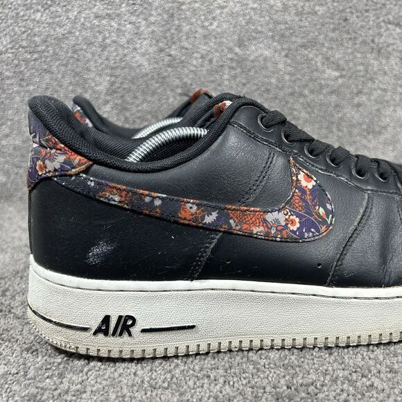 Nike Air Force 1 ‘07’ Low CZ7933-001 Men’s Size 13 Black Floral Athletic Shoes main image 5